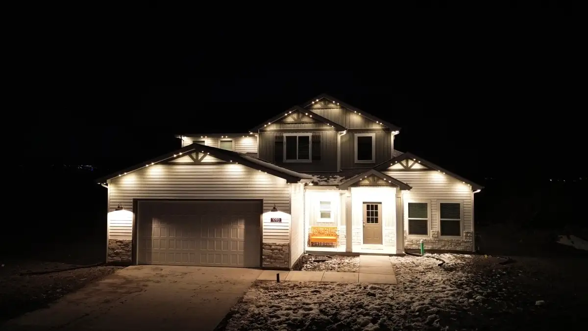 TruLight of the Midlands permanent lighting installation on a South Carolina home