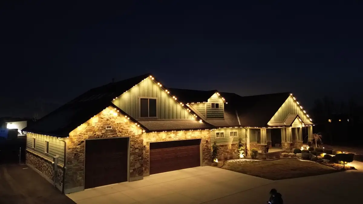 Smart outdoor lighting system with color-changing LEDs installed by TruLight