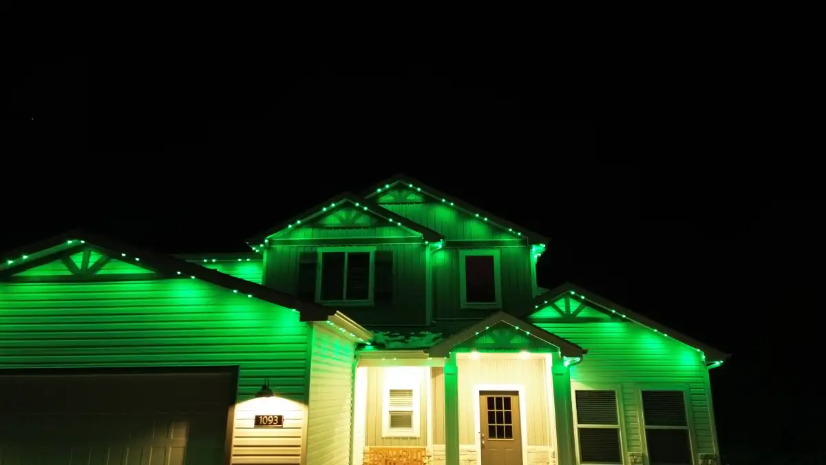 Holiday lighting installation in Camden SC